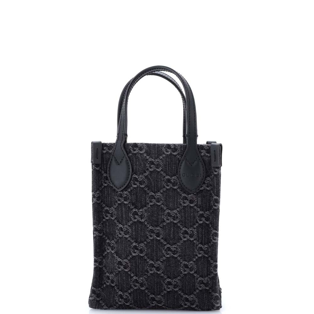 Gucci Vertical Tote Gg Denim Mini #303301G11B